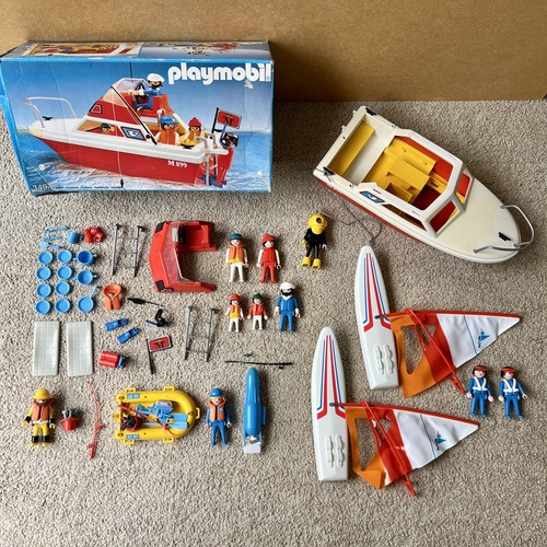 Vintage playmobil boat - playmobil, cabin