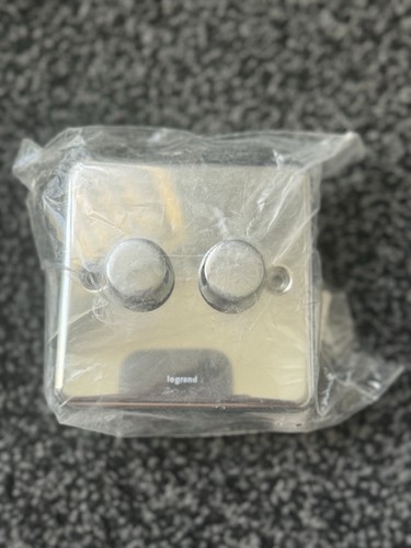 Legrand chrome double dimmer - legrand,