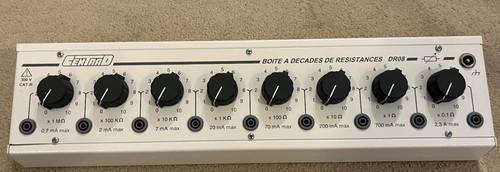 Resistor decade box - resistor,