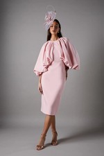 Coast Pink Midi Dress Womens