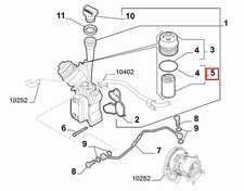 ORIGINAL OIL FILTER Fiat Panda 500 Bravo Chrome Doblo 1.6 1.9 D MTJ 71770689