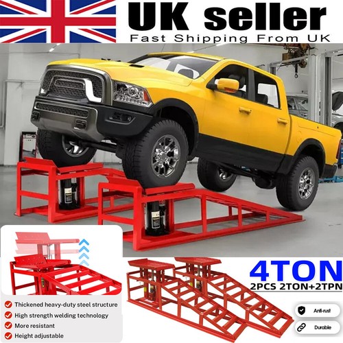 Ton hydraulic car ramps - ramps, 2pc