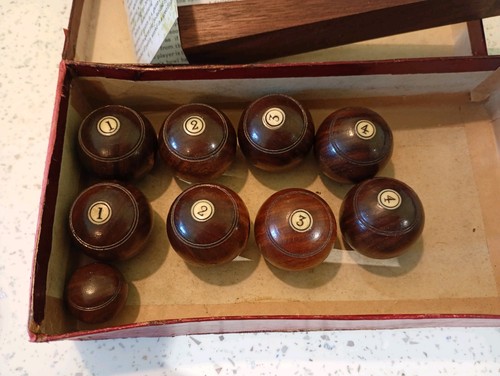 Antique set billiard billiards - set,