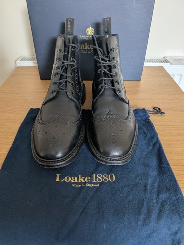 Loake 1880 burford black boots - 1880,