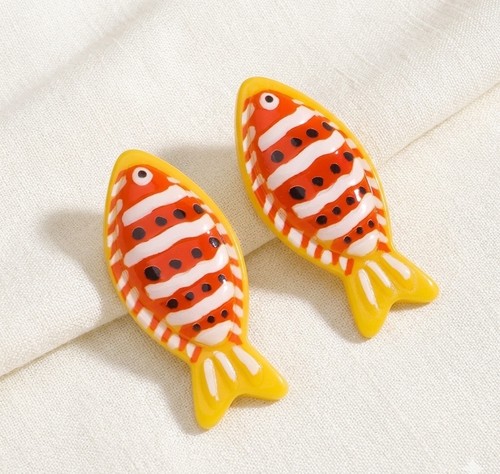 Zara fish earrings clownfish - zara,