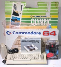 Olympic Commodore 64 C64 C Computer Bundle W/ Joystick Datassette Working Tested