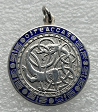 Dublin Irish Silver Medal - 1953 OIREACHTAS Celtic Watch Fob - Ireland Hallmarks
