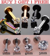 Labret Monroe Tragus Helix Bar Bars Ear Cartilage Lip Stud Nose Hoop Ring