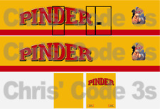Code 3 Adhesive Vinyl Trailer Decals - Pinder Circus - 1/50 1/64 1/76 1/148