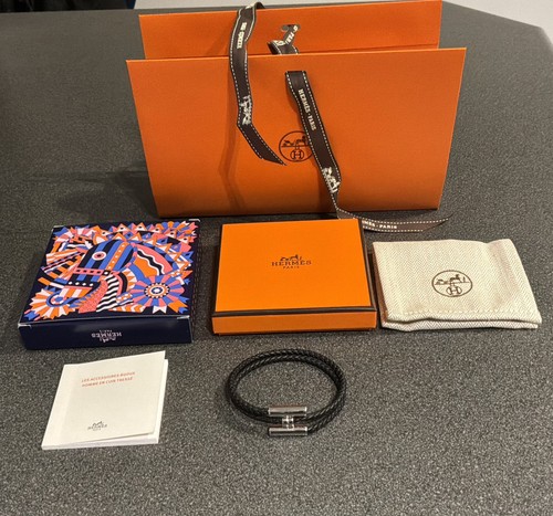 Hermes tournis tresse bracelet - tournis,