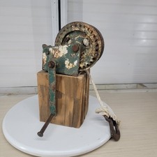 Vintage Hand Crank Winch with