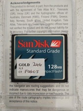 Navionics Compact Flash Chart