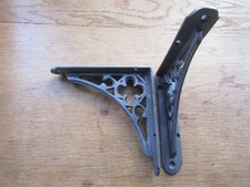 Rustic iron shelf brackets shelving vintage wall mounting PAIR  5"