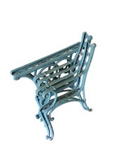 Ornate cast iron table legs and chair/bench ends