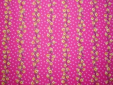 Daisy Chain pink cotton fabric