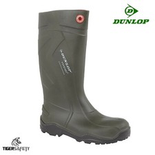 Dunlop Purofort+ Full Safety S5 Insulated Green Foamed PU Light Wellington Boots