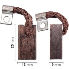 4 pieces carbon brushes abrasive carbon for MBB Palfinger approx. 9 x 13 x 25 mm motor