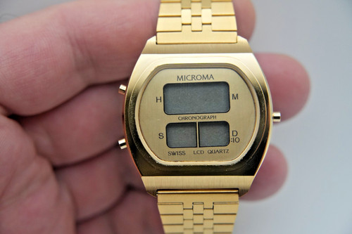 Vintage men quartz lcd - vintage,