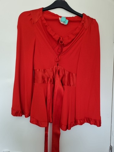 Ossie clark vintage red moss - clark,