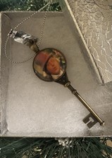 2025 Willy Wonka & the Chocolate Factory Metal Skeleton Key Christmas Ornament