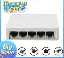 5-Port Gigabit Ethernet Switch Hub Network Splitter Desktop Wall mount UK Switch