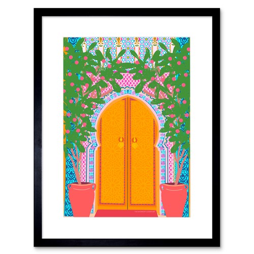 Moroccan door bright - door,