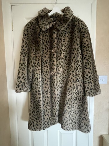 Faux fur leopard print women - faux, women's