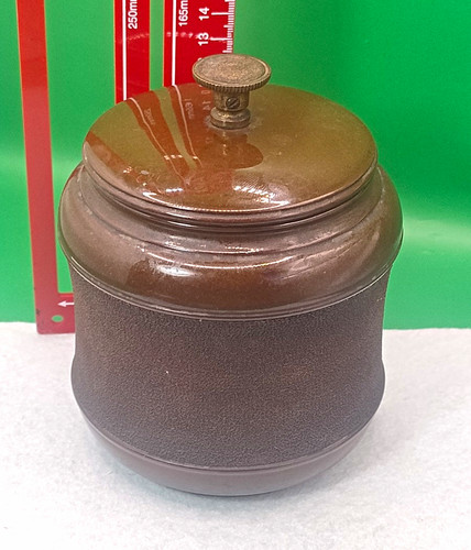 Vintage tobacco jar canister - vintage,