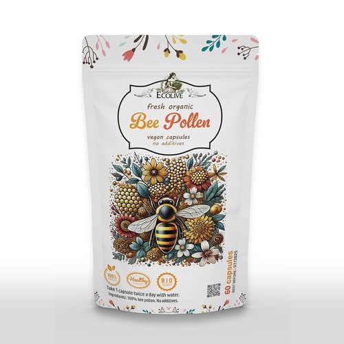 Bee pollen organic top - bee,