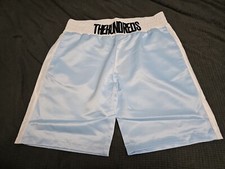 NEW The Hundreds X Rocky Balboa Retro 80's Baby Blue Boxing Shorts 2XL W36×L10