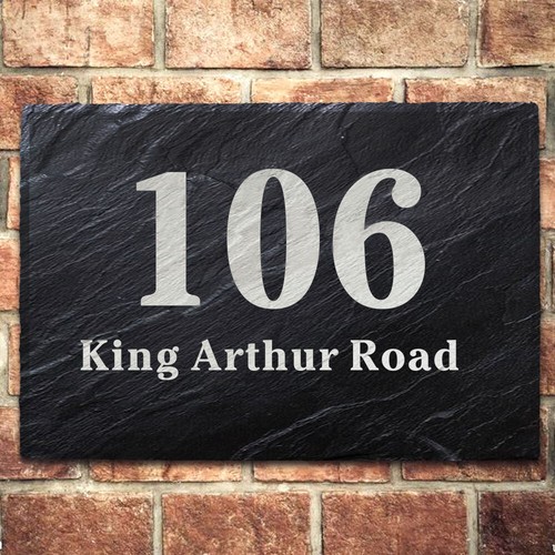 Personalised natural slate - personalised,