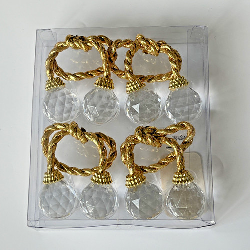 Napkin ring holders gold - ring,
