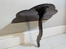 Wooden wall shelf Scalloped Edge Floating candle sconce FREE POSTAGE 