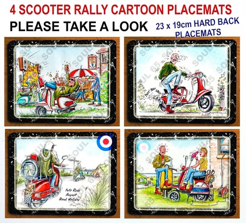 Scooter cartoon placemat - scooter,