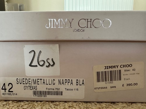 Jimmy choo shoes size - jimmy, uk9/eu42