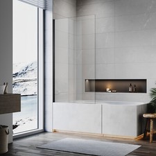 Black Bath Shower Screen