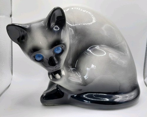 Vintage large siamese cat - large,