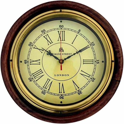 Wooden wall clock antique - wooden,