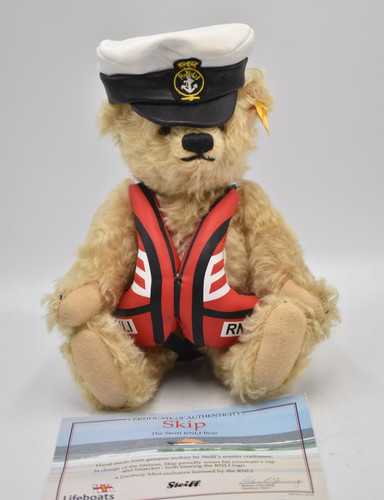 Steiff rnli skip teddy bear - skip,