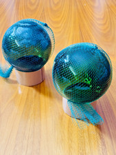 Pair of Green Glass Fishing