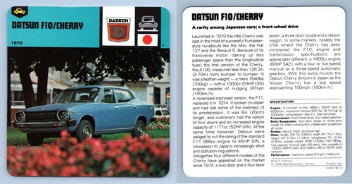 Datsun f10 cherry - f10/cherry, gt