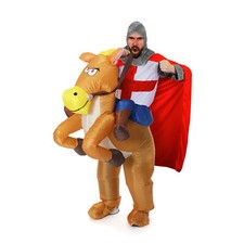 KNIGHT RIDING INFLATABLE HORSE