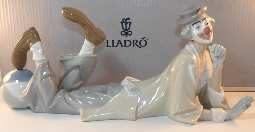 Lladro large clown figurine - clown,