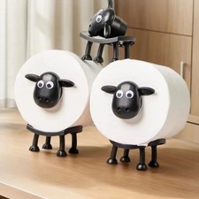 3Pcs Funny Sheep TP Roll Storage Novelty Bathroom Organizer Decor Animal-themed