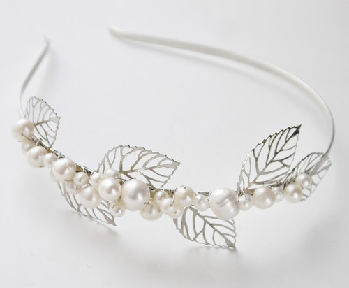 Leaves pearls side - leaves, tiara