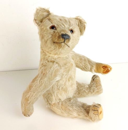 Antique jointed mohair teddy - antique,