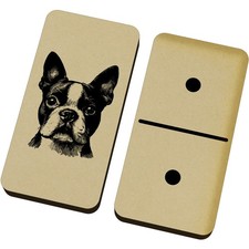 'Boston Terrier' Domino Set &