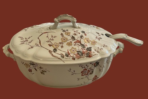 Antique soup tureen lid - antique,