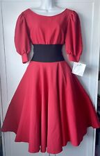 Collectors BNWT Original Shop Tags Iconic Zandra Rhodes Vintage 80’s Red Dress