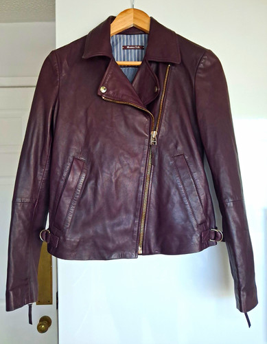 Massimo dutti burgundy leather - dutti,